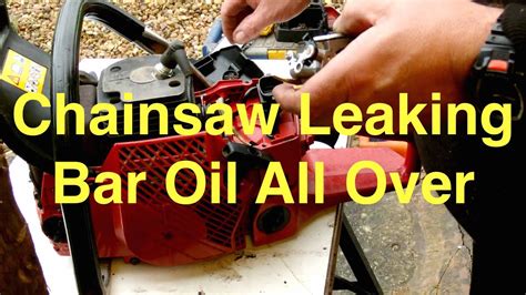 craftsman chainsaw bar oil leak|Craftsman Chainsaw Bar Oil Not Working: [How To。